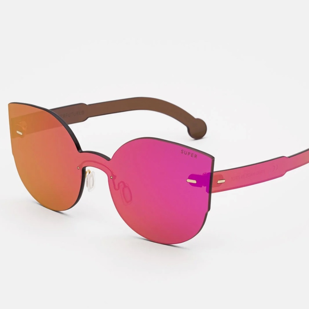 New RetroSuperFuture Sunglasses Tuttolente LUCIA Pink Super Model Eyewear NMW